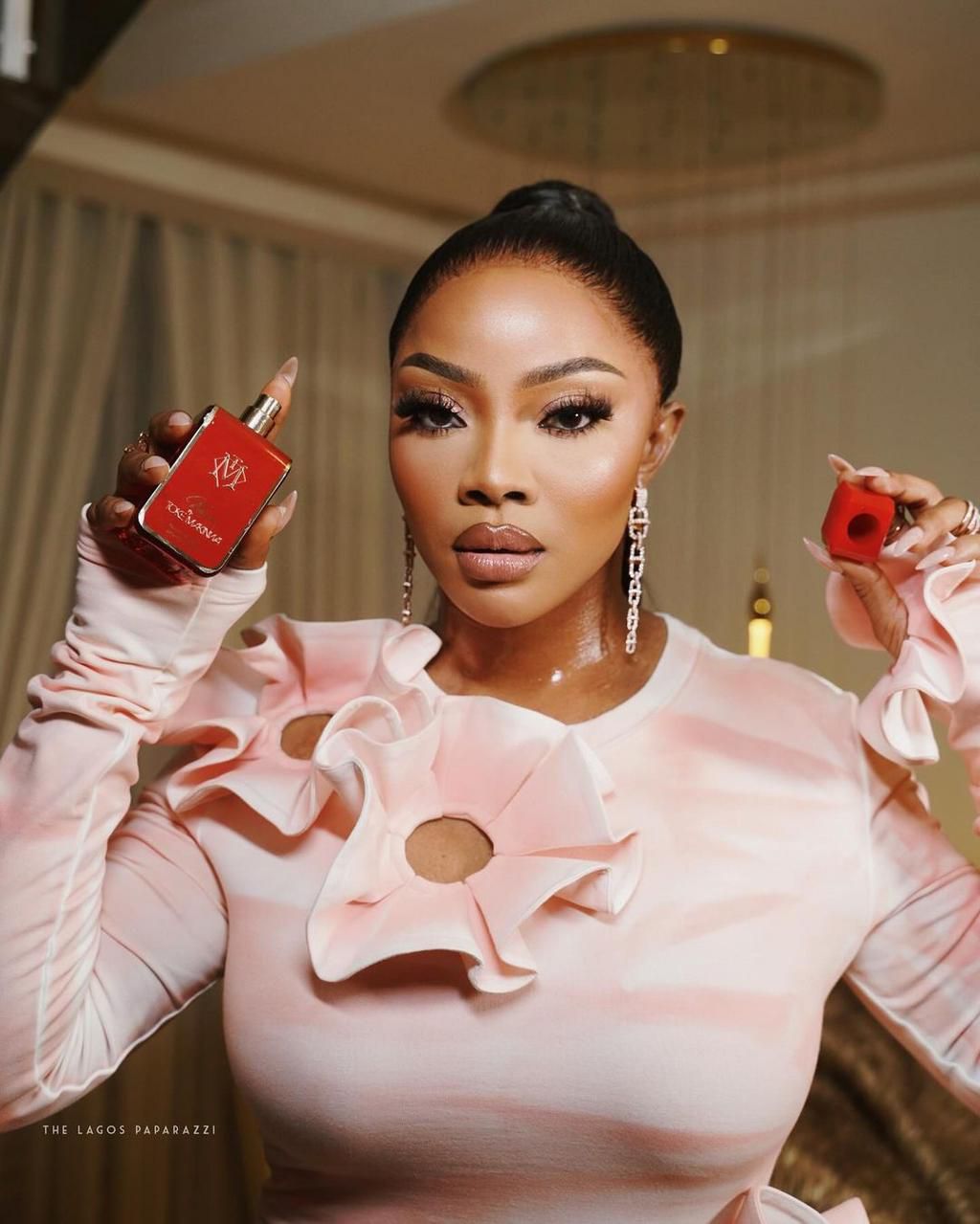 Toke Makinwa launched her perfume line in April [Instagram/TokeMakinwa]