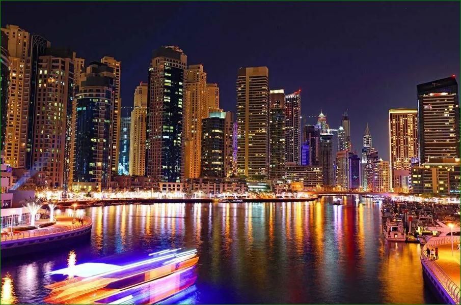 Dubai City at night