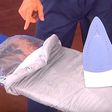 Try ironing with aluminium foil