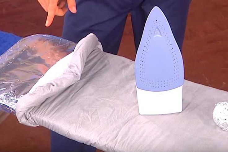 Try ironing with aluminium foil