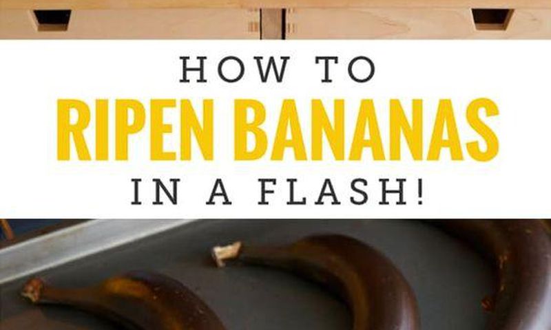 How to ripen bananas quickly [Pinterest]