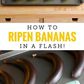 How to ripen bananas quickly [Pinterest]