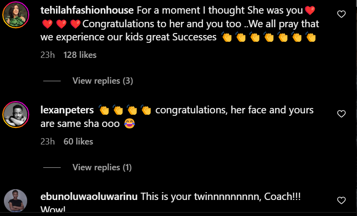 Reactions to Stella Damasus' post [Instagram/Stelladamasus]