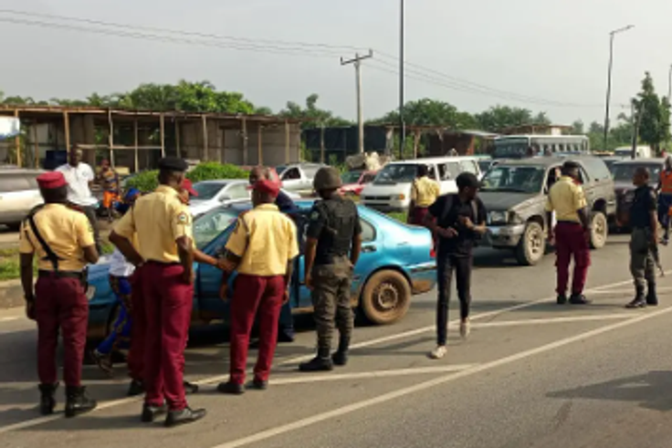 LASTMA officials at work [Vanguard News]