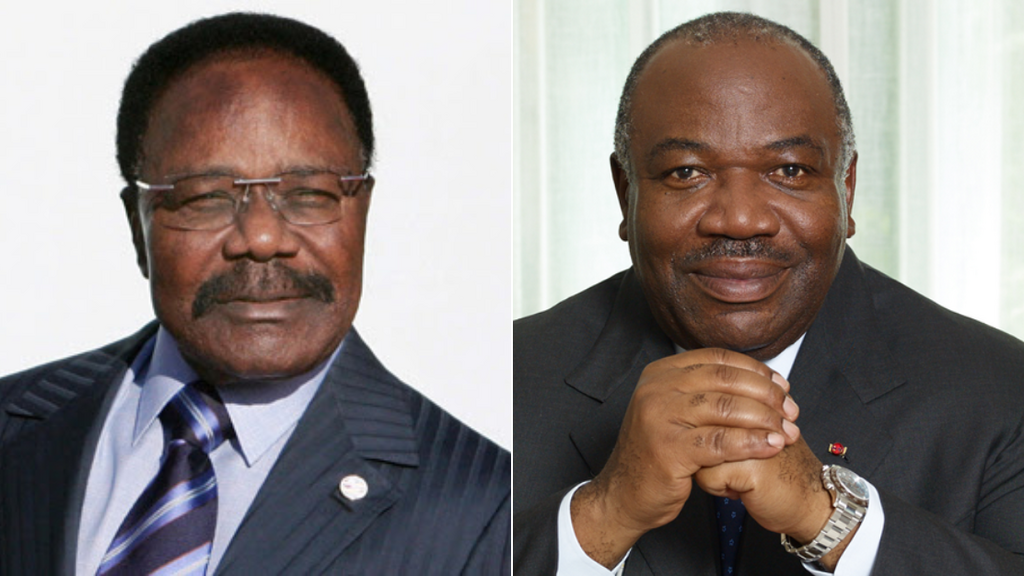 From left: Gabon's 1st President Omar Bongo & his son Ali Bongo, the 2nd President of Gabon