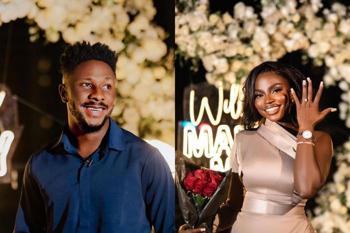 Peterson Okopi and his fiance Prudent