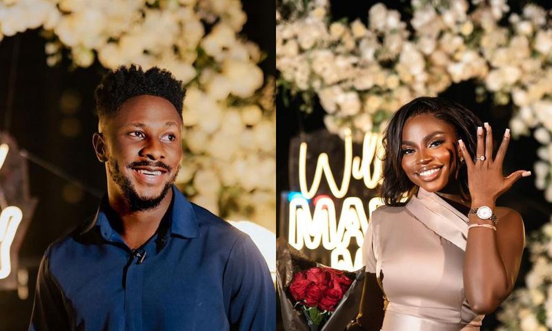 Peterson Okopi and his fiance Prudent