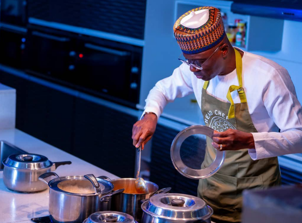 'Chef' Sanwo-Olu channels his inner Hilda Baci on Father's Day [Twitter:@jidesanwoolu]