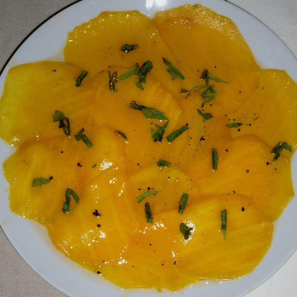 Mango Carpaccio [The study]