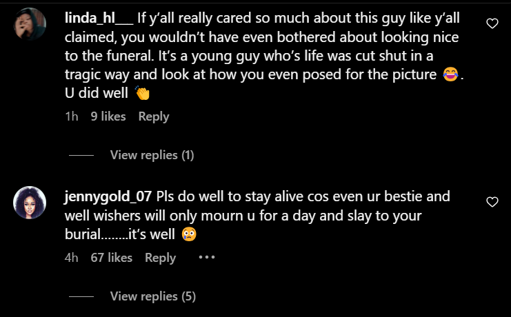 Nigerians disagree with Queen Wakoma's fashion at Junior Pope's funeral [Instagram/Queenwokoma]