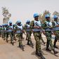 Nigerian Army troops forming up for a group photograph after the pre-deployment training graduation ceremony on Wednesday at MLAILPKC Jaji, Kaduna state  [NAN]