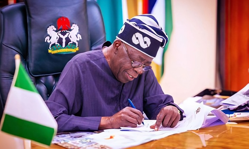 President Bola Tinubu signed the national student loan after the National Assembly amended the report from the Committee on Tertiary Institutions and TETFund. [The Presidency Nigeria/X]