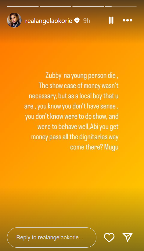 Angela Okorie's second post[Instagram/Angelaokorie]