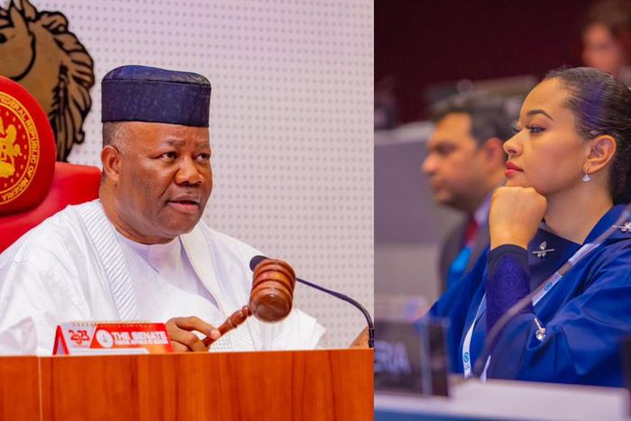 Godswill Akpabio and Natasha Akpoti-Uduaghan. [Facebook]