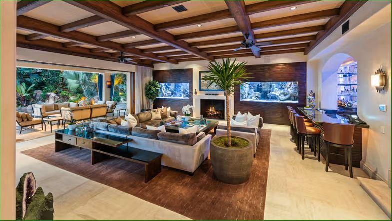 Many mega-mansions are designed with separate wings or floors for family and guests