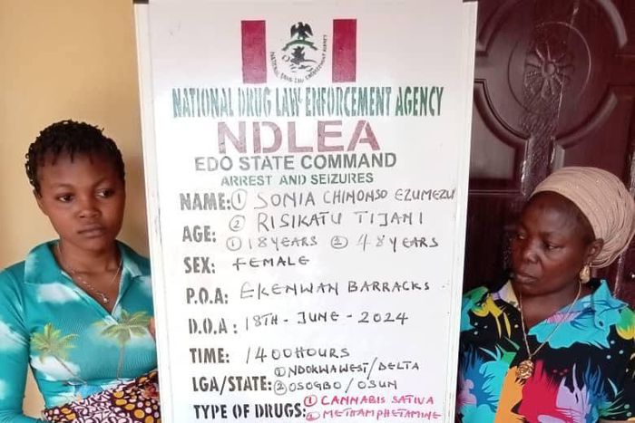NDLEA bursts snake-guarded shrine used to store illicit drugs in Edo, arrests 2 [Facebook:NDLEA]