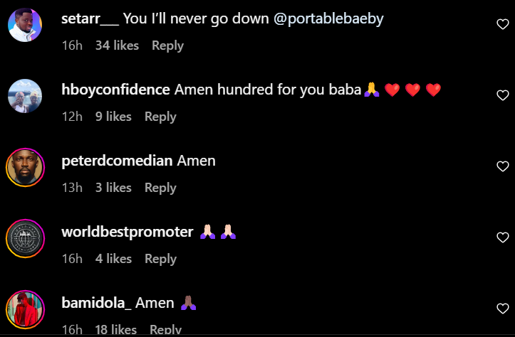 Words of encouragement from Portable's fans [Instagram/portablebaeby]