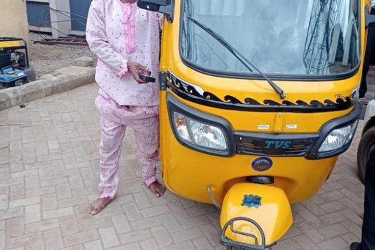 Police arrest man who tried to steal tricycle while owner was taking a nap