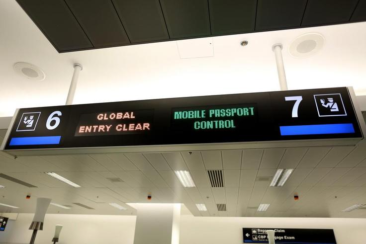 Global Entry and Mobile Passport Control lanes.Joe Raedle/Getty Images