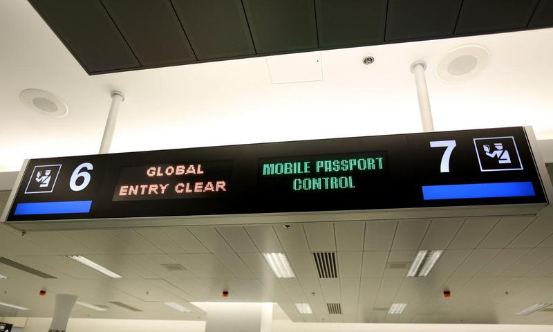 Global Entry and Mobile Passport Control lanes.Joe Raedle/Getty Images