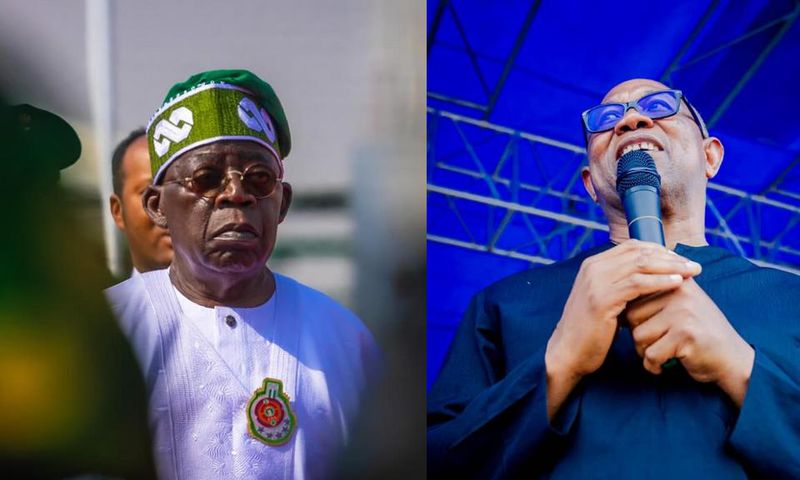 L-R: Bola Tinubu and Peter Obi. [Facebook]