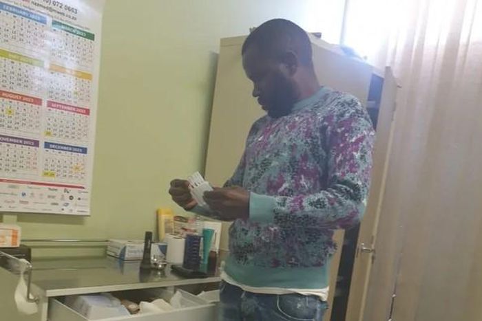 The suspect calls himself Dr. Kalvin Sofika