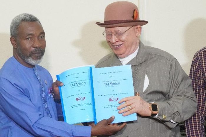 NIPR President, Dr. Ike Neliaku and TAF Africa's founder, Amb. Jake Epelle. [X, formerly Twitter]