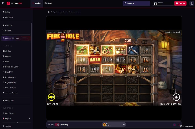 Inmerion Casino - Best Eth Casino For Great Bonuses