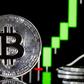 A visual representation of the digital Cryptocurrency, Bitcoin is on display in front of the Bitcoin course's graphChesnot/Getty Images