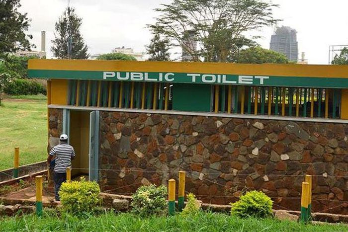 A public toilet in Nairobi