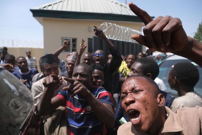 Angry Protesters. [Getty Images]