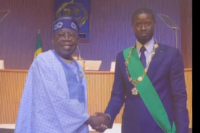 President Bola Tinubu of Nigeria and President Bassirou Faye of Senegal. [Presidency]