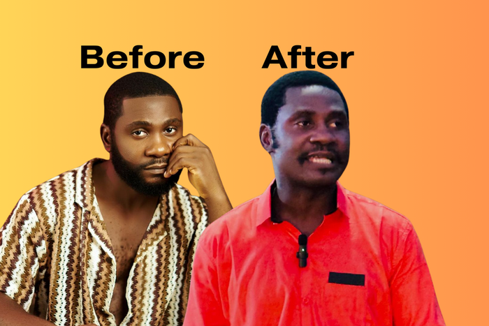 Nollywood actor Jide Awobona calls out director for making him lose weight for his upcoming film - see photos