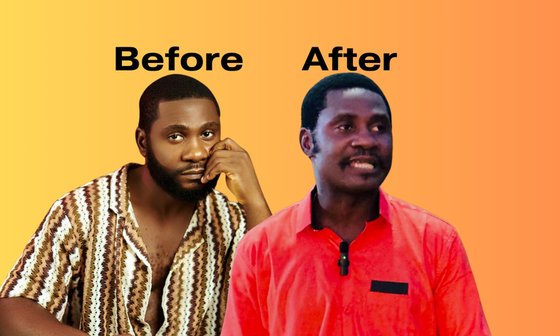 Nollywood actor Jide Awobona calls out director for making him lose weight for his upcoming film - see photos