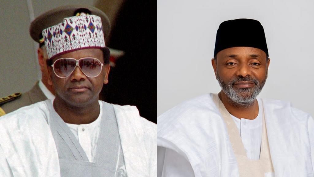 Late General Sani Abacha and his son Mohammed Abacha