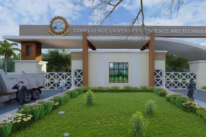 The school’s front gate. Photo: Facebook/ Confluence University of Science and Technology (CUSTECH)