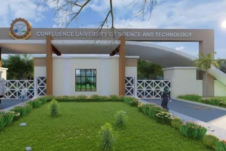 The school’s front gate. Photo: Facebook/ Confluence University of Science and Technology (CUSTECH)