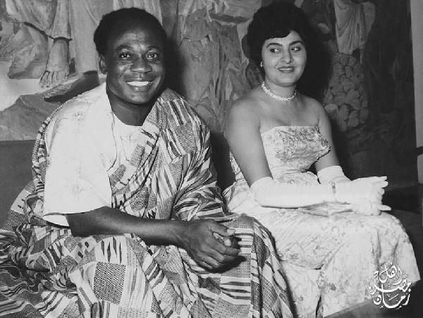Osagyefo Dr Kwame Nkrumah with Fathia