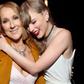 Cline Dion and Taylor Swift at the 2024 Grammy Awards.Kevin Mazur/Getty Images for The Recording Academy