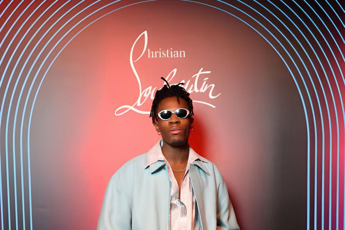 Joeboy attends Christian Louboutin Men Fall/Winter 2023 Collection in partnership with i-D on January 20, 2023 in Paris, France. (Photo by Victor Boyko/Getty Images for Christian Louboutin)