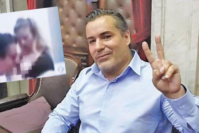 Argentine lawmaker sentenced to prison for kissing partner's breast on camera [CEDOC/BUENOS AIRES TIMES]
