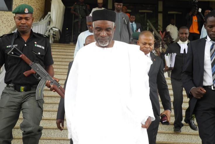 Former Governor of Adamawa, Murtala Nyako in Abuja court [Thecable.ng]
