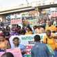 NLC Lagos members assemble under Ikeja bridge over economic hardship [Businessday NG]