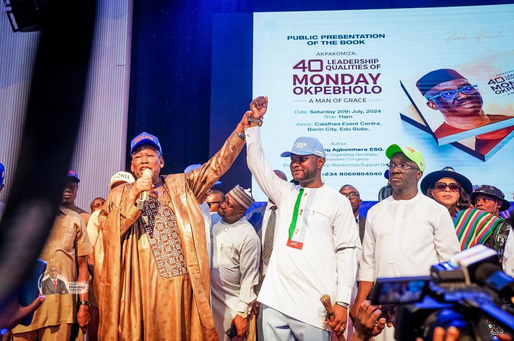 Ganduje inaugurates Edo APC campaign council, vows to reclaim state for APC [X:@OfficialAPCNg]