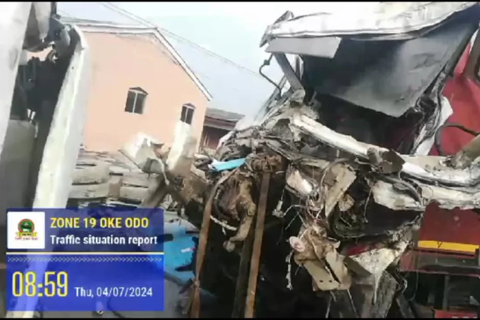 Truck collision: LASTMA rescues driver with broken legs [NAN]