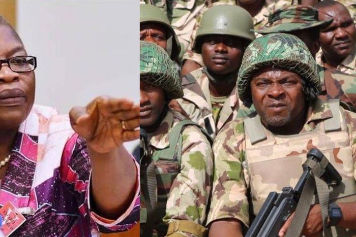 Oby Ezekwesili consoles families of soldiers killed in Aba, knocks military, FG