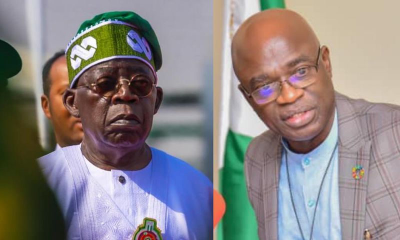 President Bola Tinubu and Governor Hyacinth Alia of Benue State [Facebook]