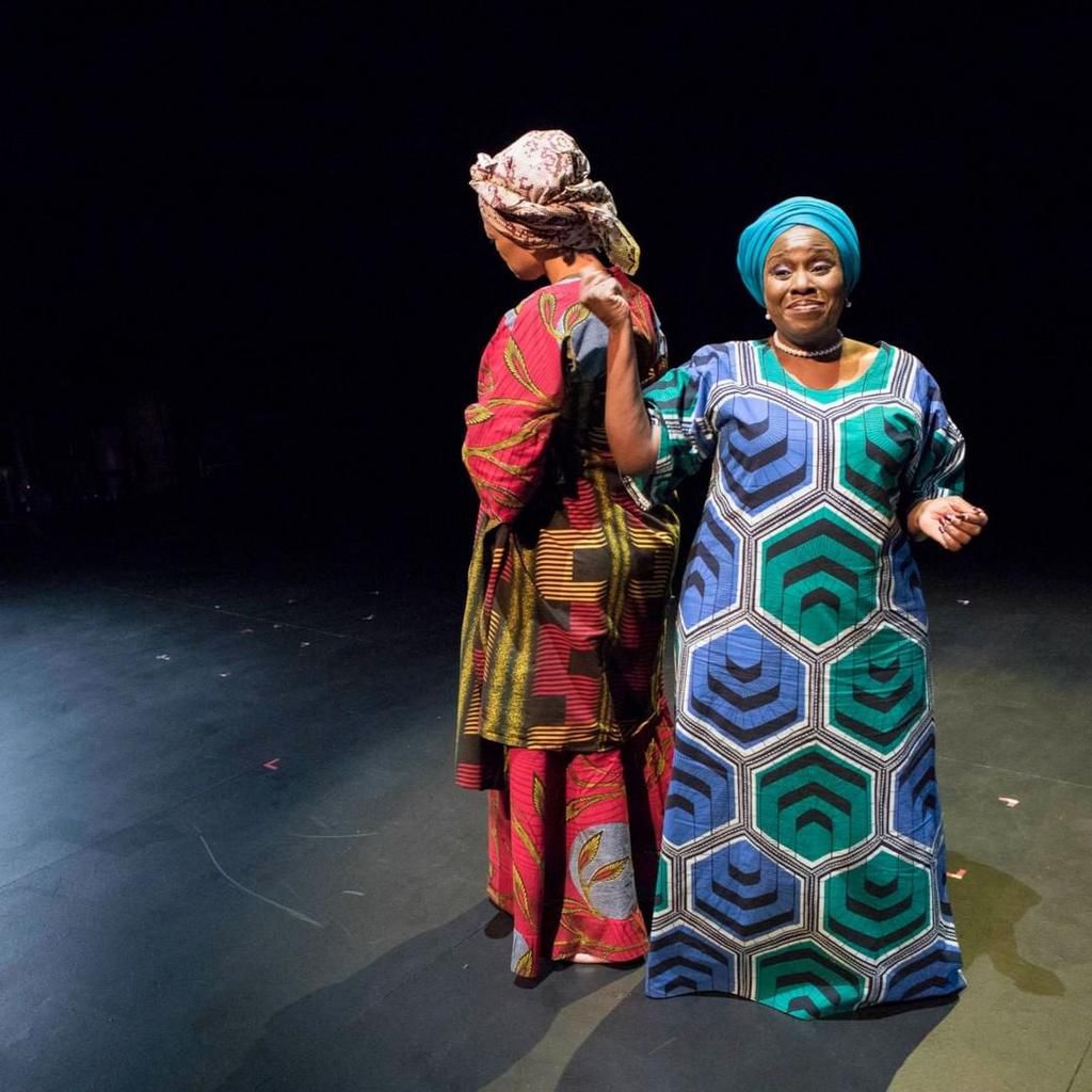 Elvina Ibru and Joke Silva performing in "Hear Word" [Hear Word]