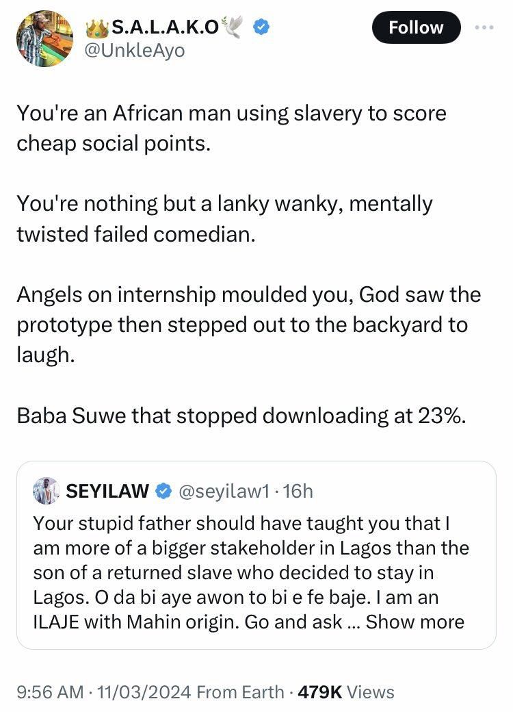 X user slams Seyi Law [X/S.A.L.A.K.O]