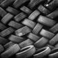 Pile of car tyres
